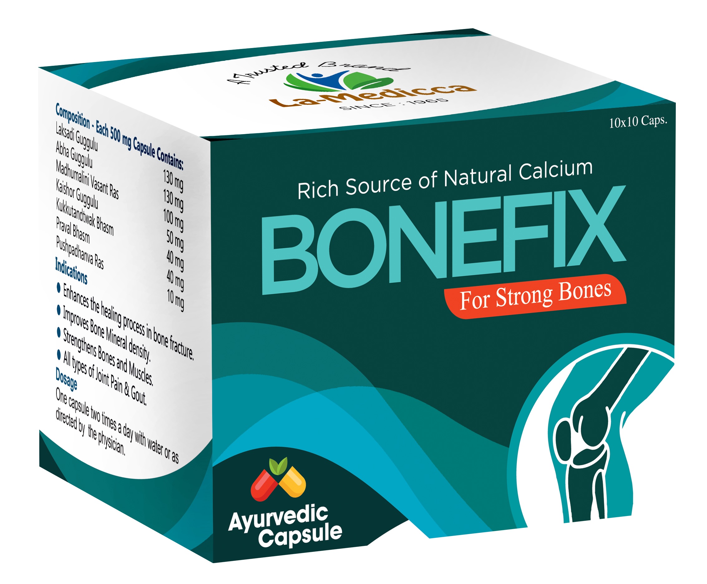 Bonefix Capsules for strengthening weak & fractured bones